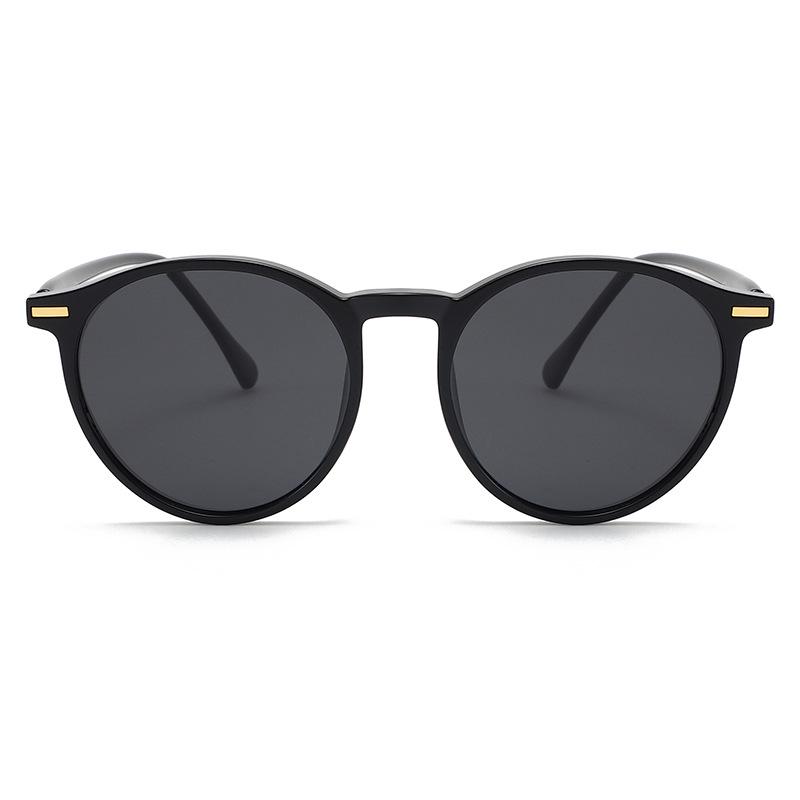 Women's Small Round Frame Polarized Sunglasses, UV Protection, High-End Feel