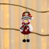 Cloth Merry Christmas Ornament Santa Claus Christmas Decoration Cute Snowman Tree Pendant  Home