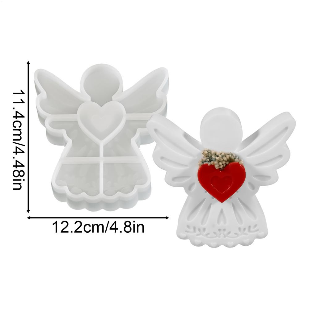 Love Wing Angel Silicone Mold Reusable Non-Stick Crafting Resin Molds Soap Candle Making Wax Plaster Ornaments Home Decor