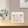 Clear PET Display Case, Modern Rectangle Storage Box with High Load-Bearing 10kg/22.05lbs,Transparent Organizer for Tabletop