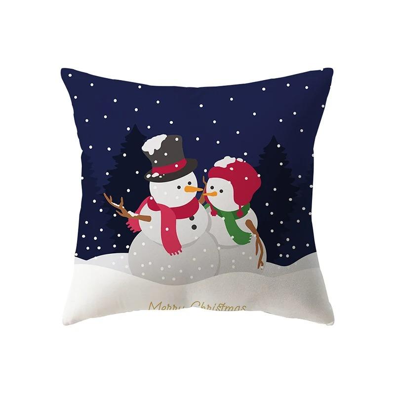 Christmas Themed Pillowcases Car Accessories Office Santa Claus Living Room Sofa Home Pillowcases