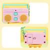 Retro Radio Shape Keychain Bag Hanging Tape Recorder Pendant Small Speaker Key Holder  Woman