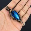 Neon Flash Labradorite 999 Copper Wire Wrapped  Pendant Handmade Gemstone Jewelry, Gifts For Wife Brand New Jewelry Pendant