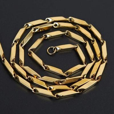 Surgical Steel Daily Gold Bamboo Classic Chain