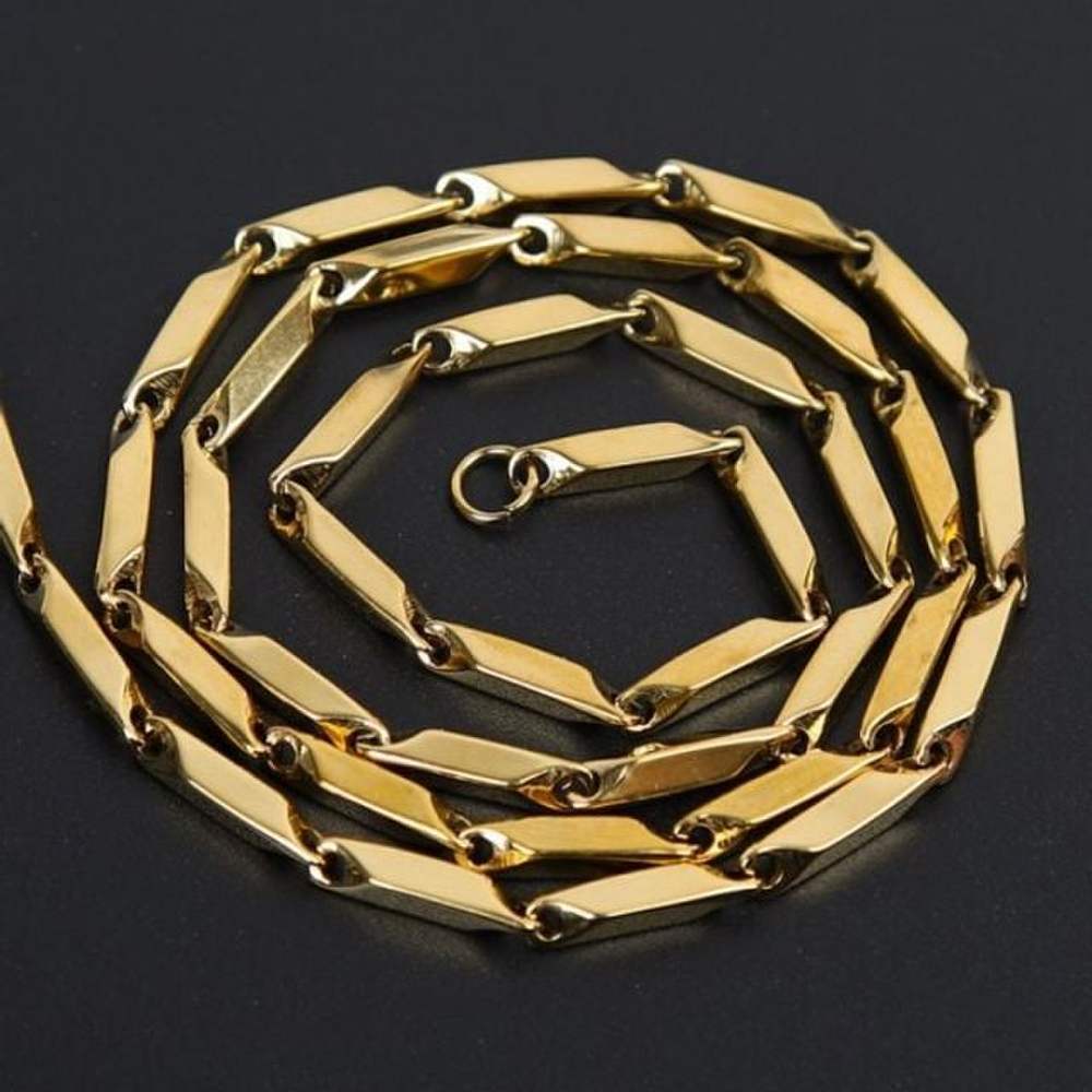 Surgical Steel Daily Gold Bamboo Classic Chain