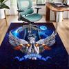 Tardis In Starry Night Office Rug Chair Mat, Game Carpet, Suitable for Front Door, Bedroom, Living Room, Desk, Holiday Gift