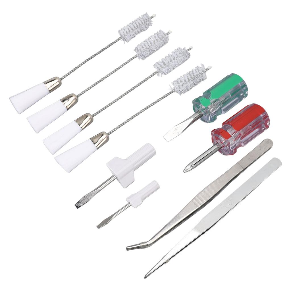 10PCS Set Sewing Machine Cleaning Kit Double Head Cleaning Brush Universal Screwdriver and Tweezers