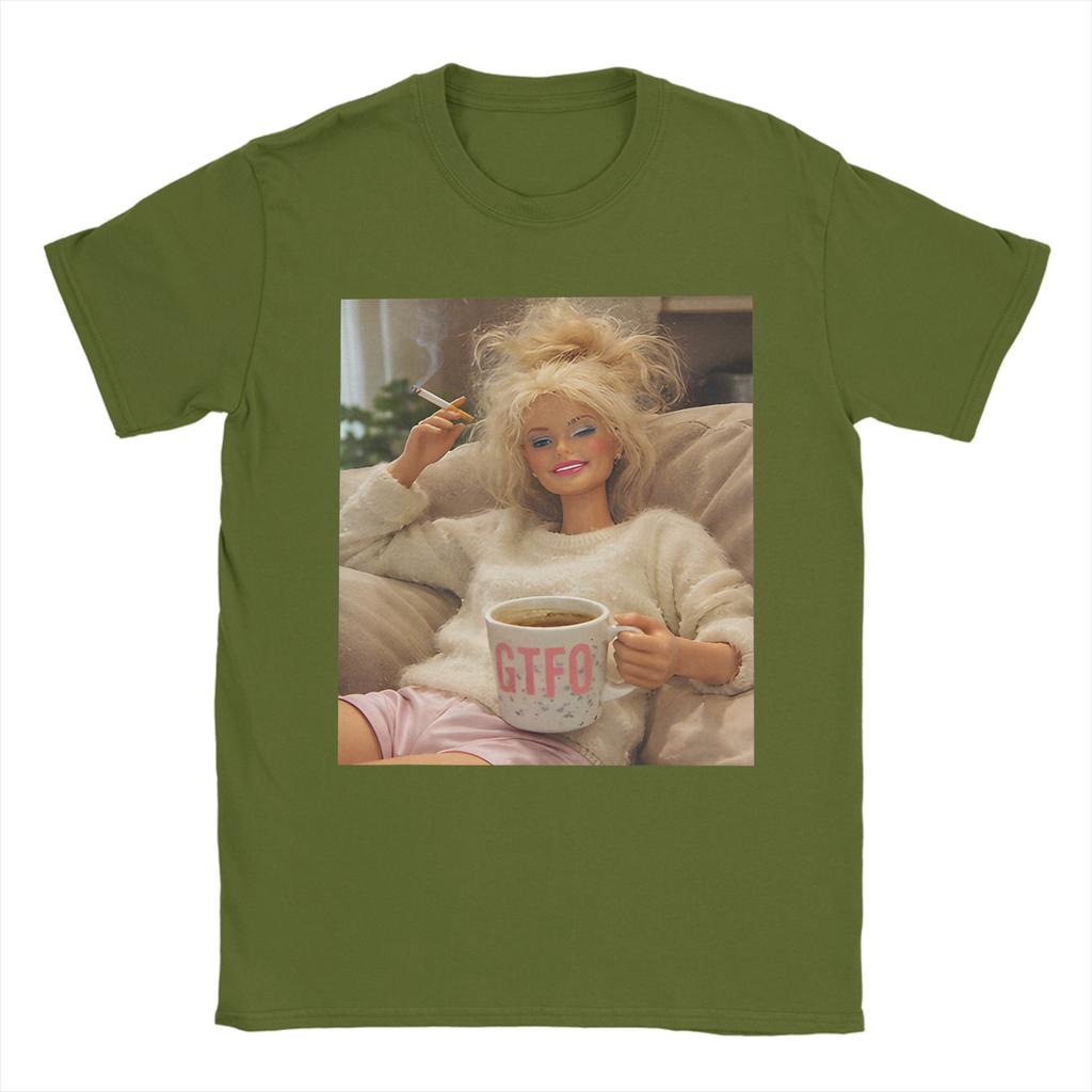 Funny Disgusting Doll Face Smoking Meme TShirt Men Funny Pure Cotton Tees Round Neck Short Sleeve T Shirt Gift Idea Clothing