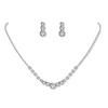 Water Drop Wedding Necklace Set With Geometric Pendant For Bridal Jewelry Collection