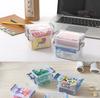 Transparent Plastic Storage Box 3 Layer Photocards Organizer Box Classification Box Stationery