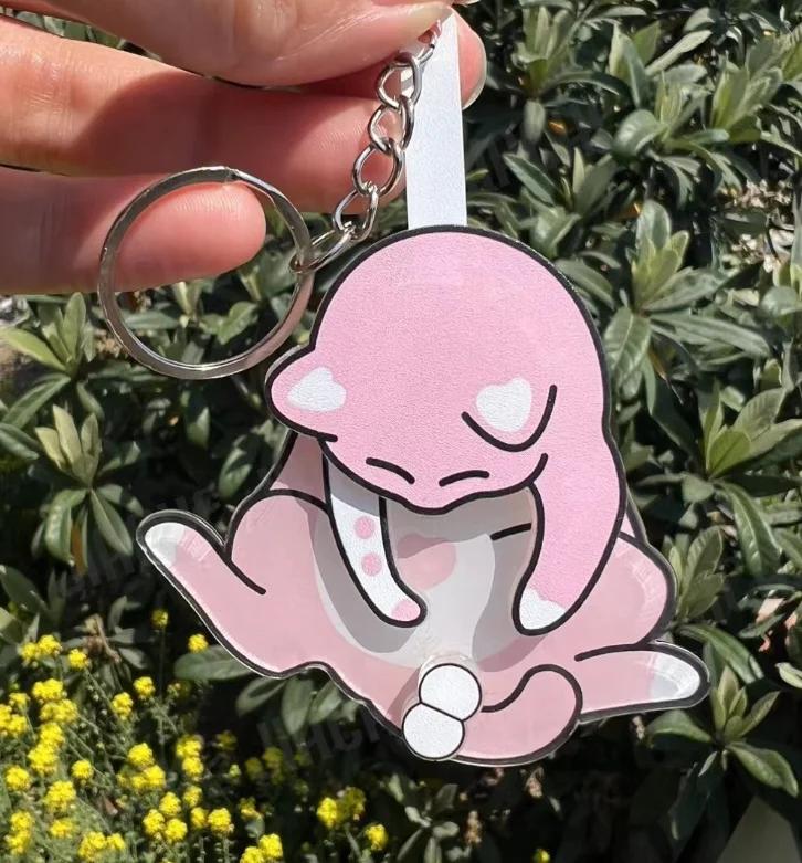 Игривый Вращающийся Кот Яйцо Брелок Креативный Милый Вращающийся Акриловый Шарм для Женской Сумки Брелок Сумка Автомобиль Украшение Аксессуары Подарок