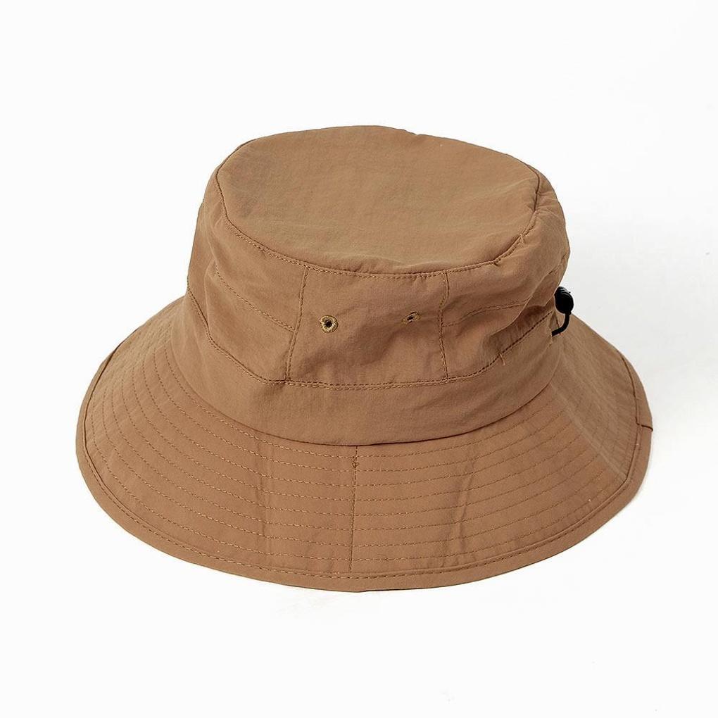Foldable mountaineering hat (orange-brown) wide hat
