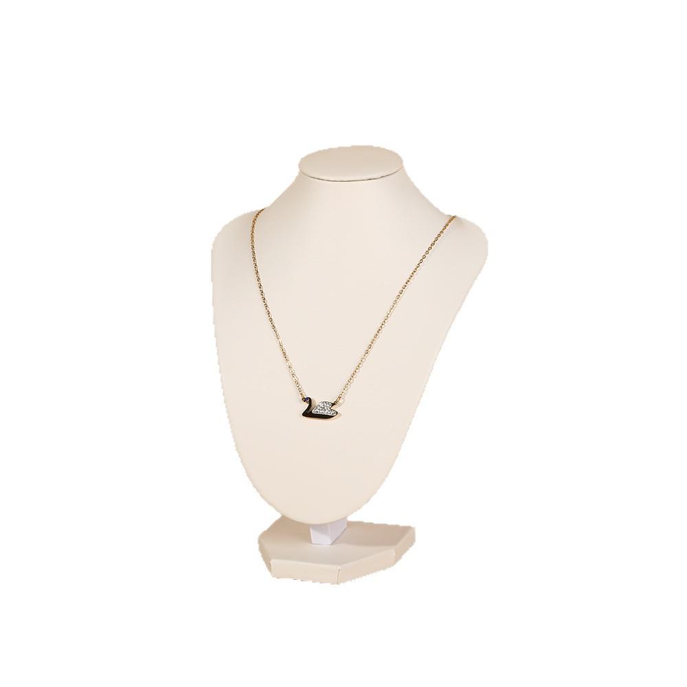 High-End Black Velvet V-Shaped Necklace Display Stand