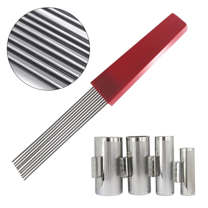 Steel Percussion Instruments Guiro Scraper Latin Percussion Comb Style Scraper