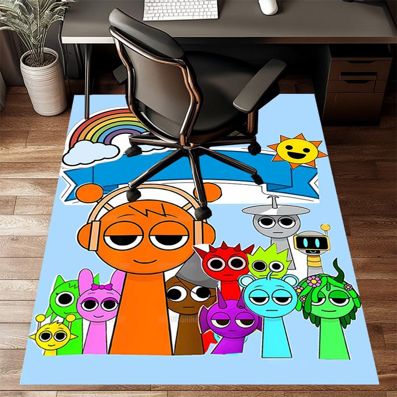 1pc SPRUNKI4 Design Printed Area Rug Carpet for Bedroom Living Room Home Decor Rugs Mat Non Slip Mat Rug for Bedside