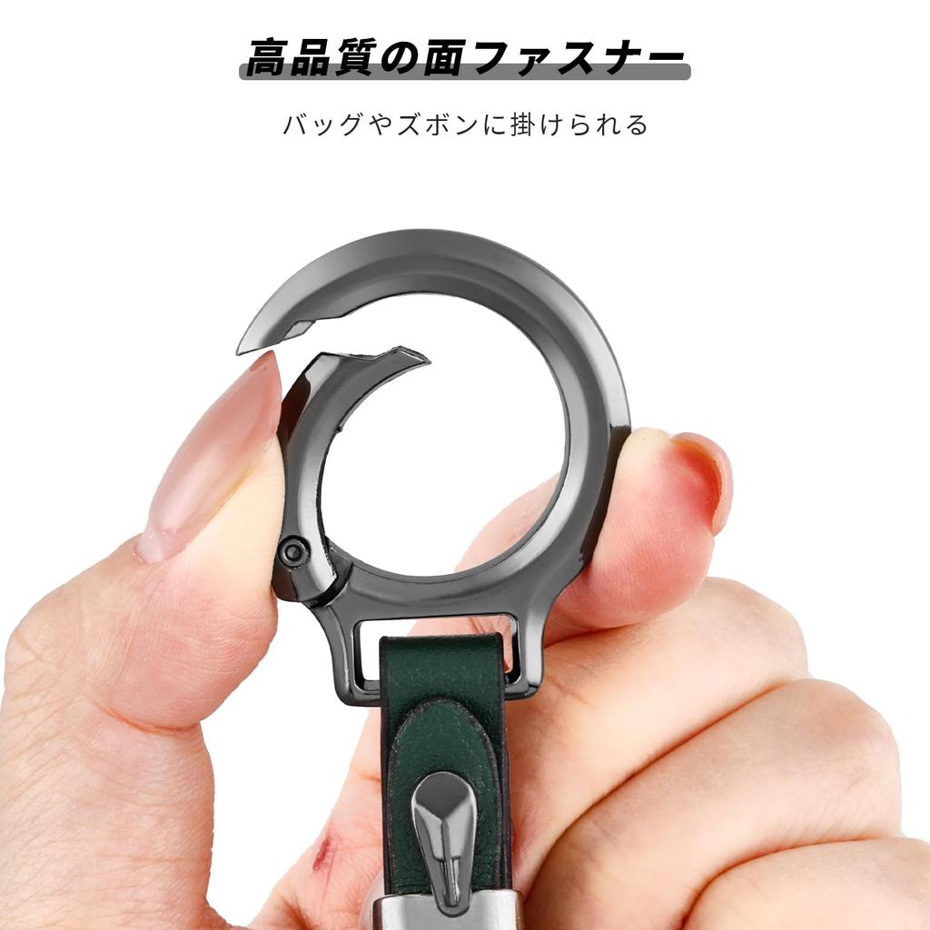 [OFFCURVE] Toyota Key Case, Zinc Alloy + Genuine Leather Material, 3 Buttons, Compatible with