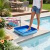 19.7in Pool Foot Bath Foldable Portable Swimming Pool Foot Bath Basin for Camping Travel Backyard