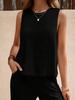 2025 Summer Women's Trendy Cotton Two-Piece Set: Versatile Loose Pullover with Round Neck - European & American Style