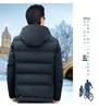 Men's Mid-Length Down Cotton Winter Coat for Dad and Grandpa