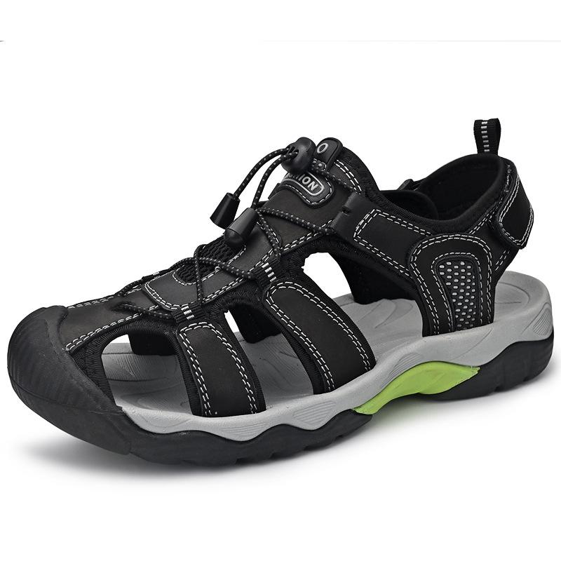 Foreign Trade Large Size Sandals Men's Outdoor Beach Sandals Bag Head Sandals Hollow Men's Breathable Creek Shoes