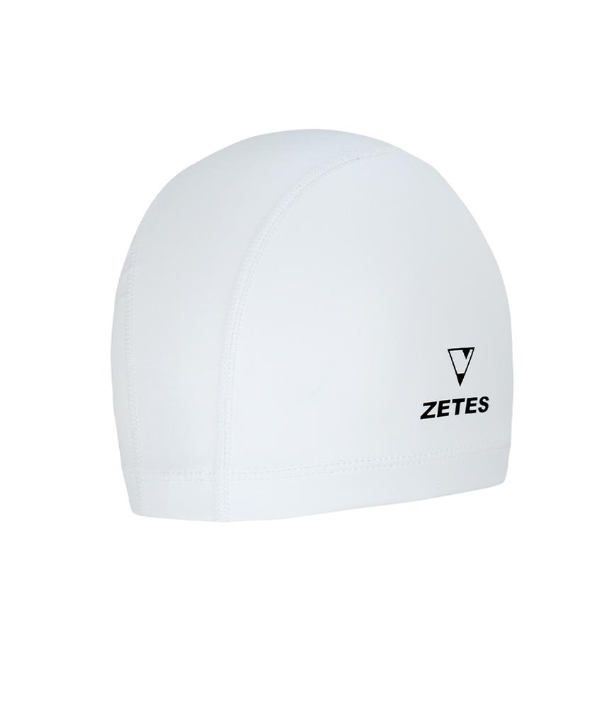 Jeteseu Flex Shield Icon White Urethane Coated Swim Cap