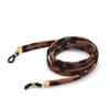 Leopard Print Eyewear Chain For Women With Fabric Material And Geometric Line Design