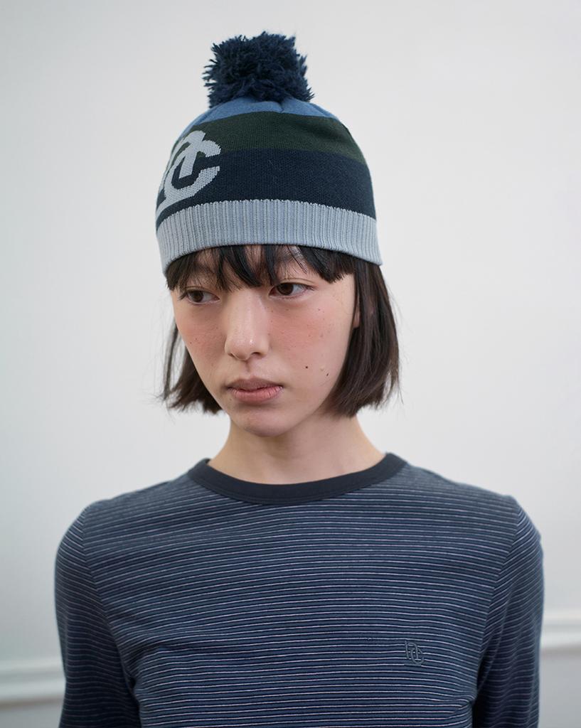 Nokeontencheu 297. Tassel Beanie _ Blue Navy