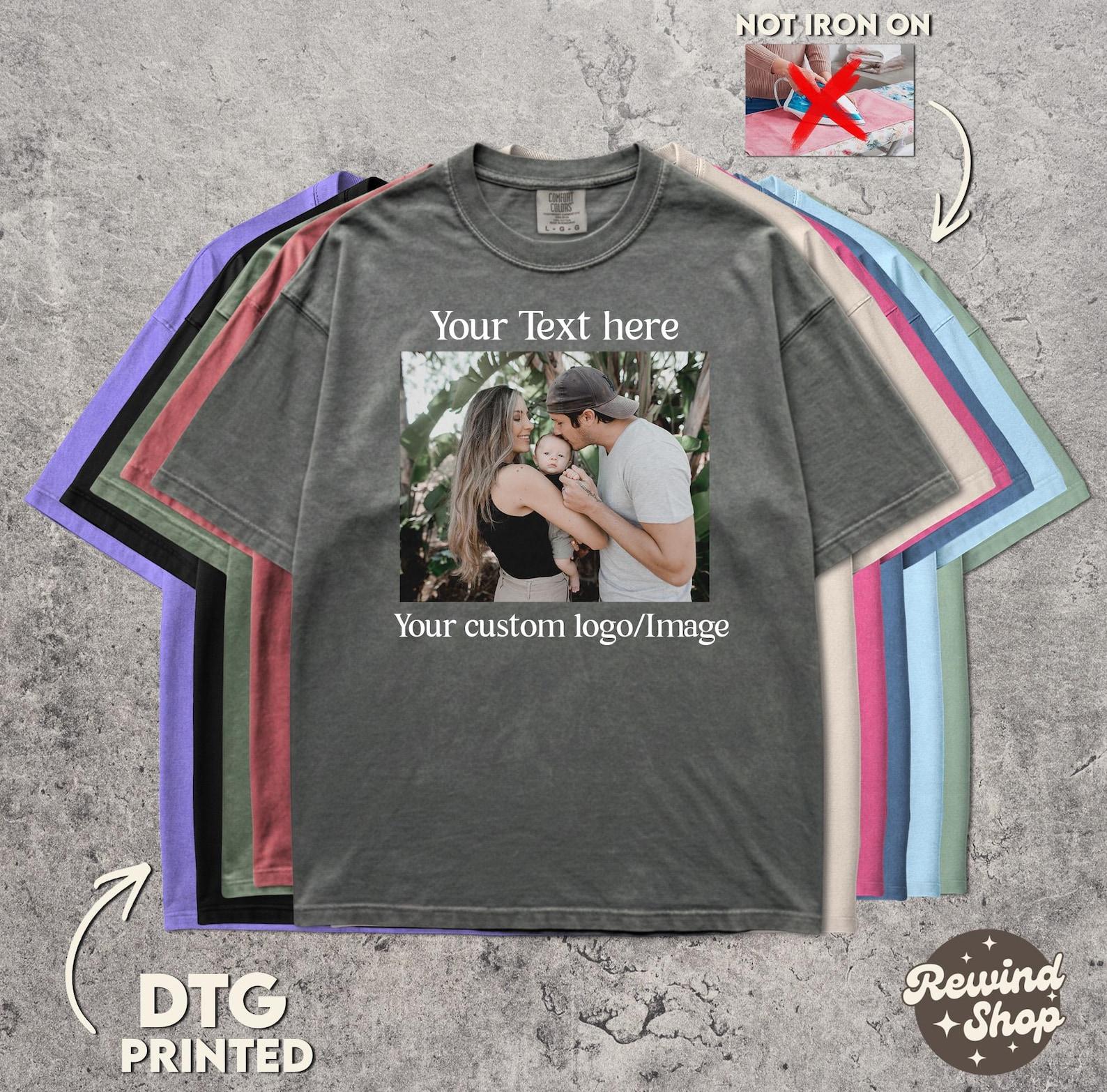 Custom Comfort Colors Shirt - Personalized Shirt - Custom Logo T-Shirt - Custom Text Graphic Tee S