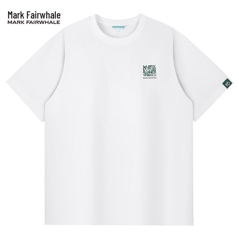Mark Fairwhale Men's Loose Fit Embroidered Crew Neck T-Shirt