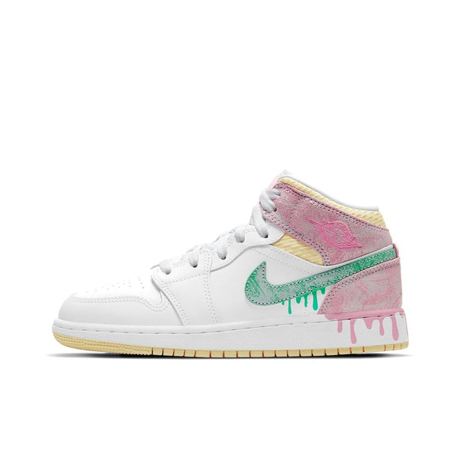 

Новые Jordan 1 Mid Paint Drip GS DD1666-100 37.5