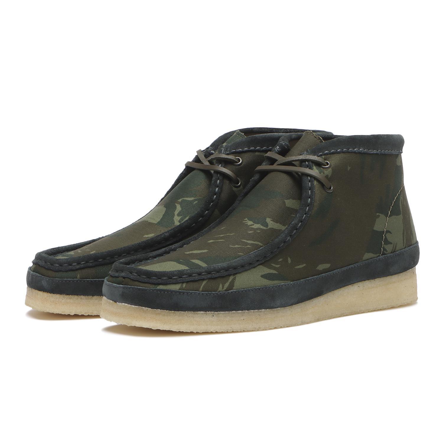 26177769 Clarks Wallabee Boot Green Camouflage (Men s)