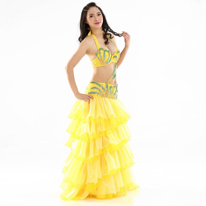 Belly Dance Set Belly Dance Performance Costume Belly Dance Performance Set Long Skirt Swing Dance Skirt Set Oriental Dance