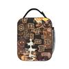Letter Slime Rancher Lunch Bag  Picnic Lunch Box For Men Aesthetic Graphic Tote Food Bags Oxford Portable Zipper Cooler Bag