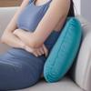 1-Piece H-Shaped Inflatable Travel Lumbar Pillow, Portable Travel Pvc Flocking Press-Inflatable Lumbar Support Pillow, Office Chair Backrest Pillow