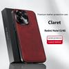 For Redmi Note 13 4G Case Magnetic Elegant Leather Wear-Resistant Lens Fully Covered Non-Slip Grip Edge Cover Shell
