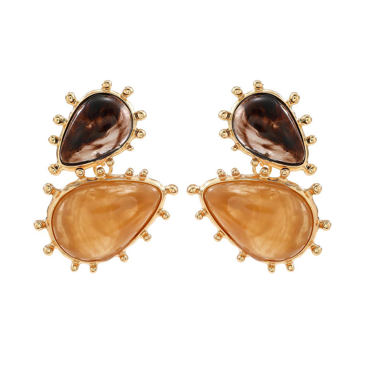 

Z New 2024 Женские серьги из смолы - Европейский и американский стиль золотой