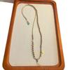 Hand-Woven Olive Pit & Dzi Bead Necklace with Adjustable Ethnic-Style Pendant Lanyard