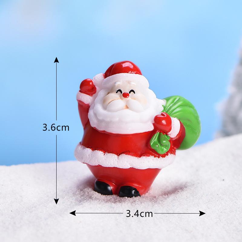 New Santa Claus Cute Snowman Micro Landscape DIY Bonsai Decoration Snow Landscape Ornament Sea Lion Christmas Ornament
