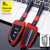 BMW Series Key Case for Women: Fits 3, 5, 7 Series, X3-X6 with Blade, 320Li; Fashionable Key Bag with Buckle.