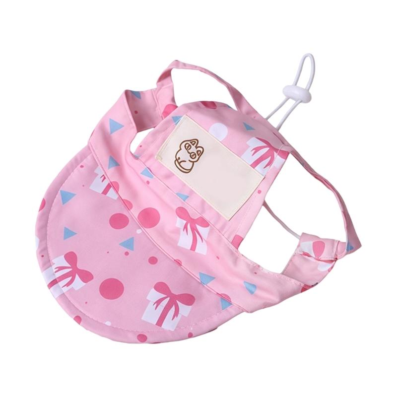 Cats Sun Protective Hat With Adjustable Strap And Ear Holes Dog Visors Baseball Cap For Small Medium Large Pet