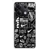 Phone Case - MANIACASE - Xiaomi Redmi Note 13 5G - Silicone TPU - Nike Air Graffiti Pattern - Black and White
