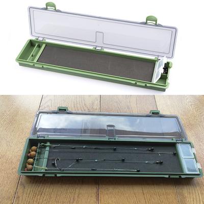 Carp Fishing Tackle Box Stiff Hair Rig Board with Pins Carp Fishing Rig Box
