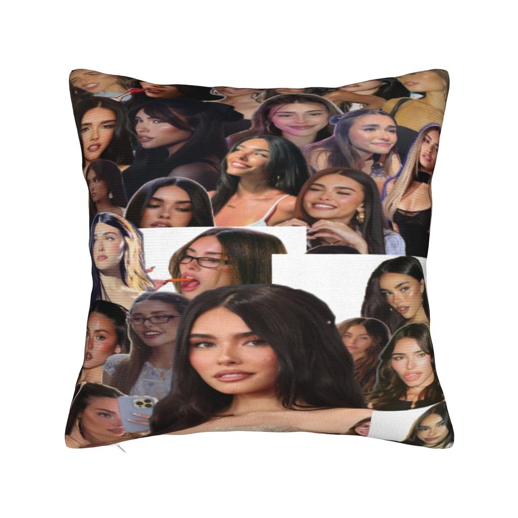Madison Beer Pillowcases Merchandise Printed Cushion Cover Throw Pillow Cover Home Decorations Zipper Multi-Size
