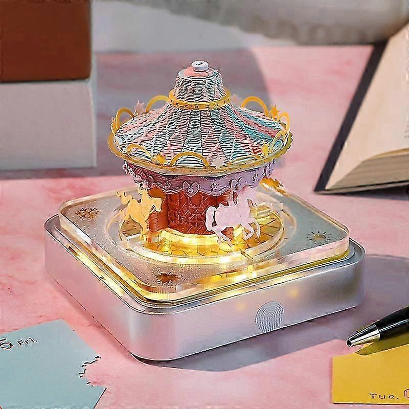 Mini Tear Off Calendars 3D Calendar Time-Piece Calendar with Lights for Women Men