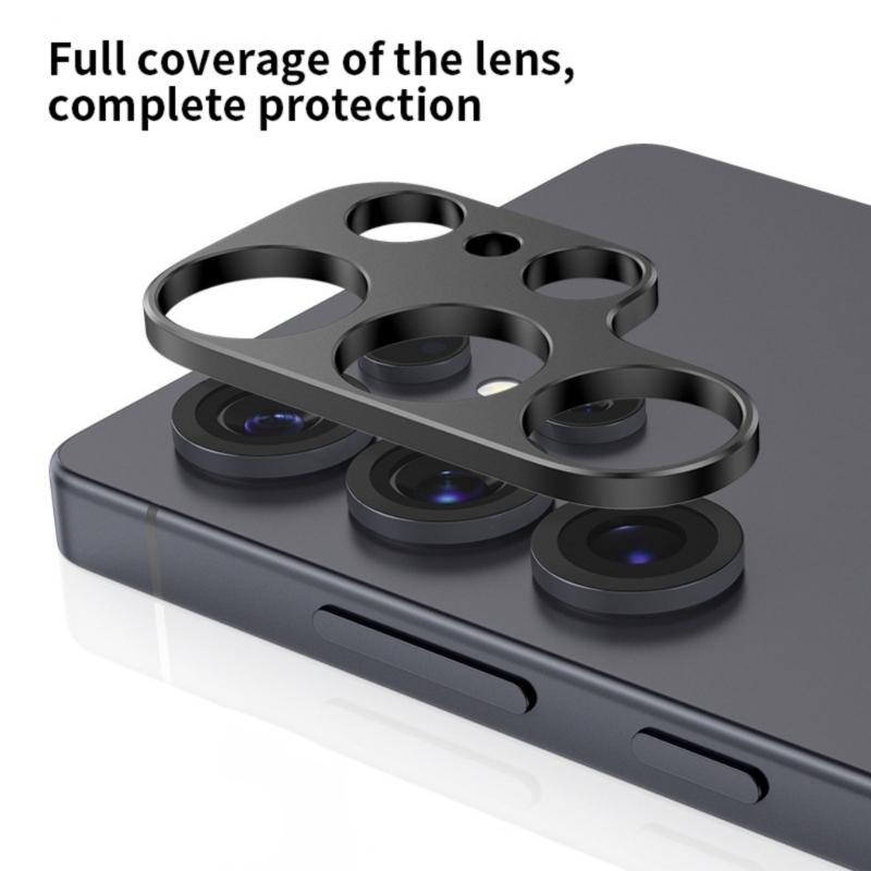 Hollow Camera Lens Protector Metal Back Lens Frame Cover Scratchproof Guard for S25/Plus/Ultra Phone Accessory
