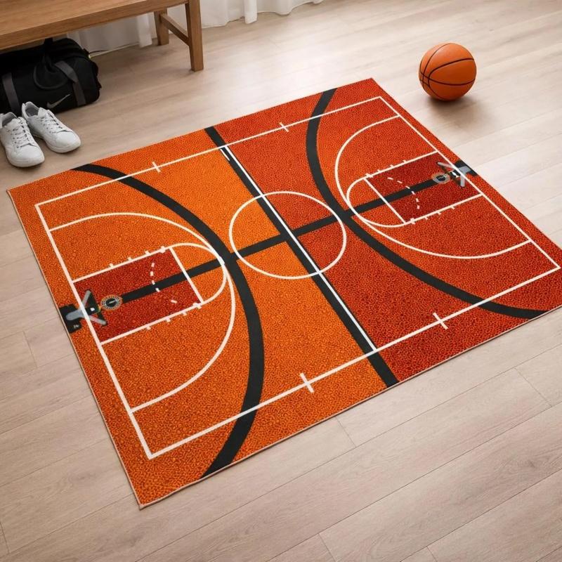 Pilna izmēra basketbola laukuma oranžas tekstūras