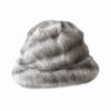 Faux Fur Winter Hat Scarf Set Thick Warm Fisherman Hat Scarf Fashion Plush Snood Scarf  Women