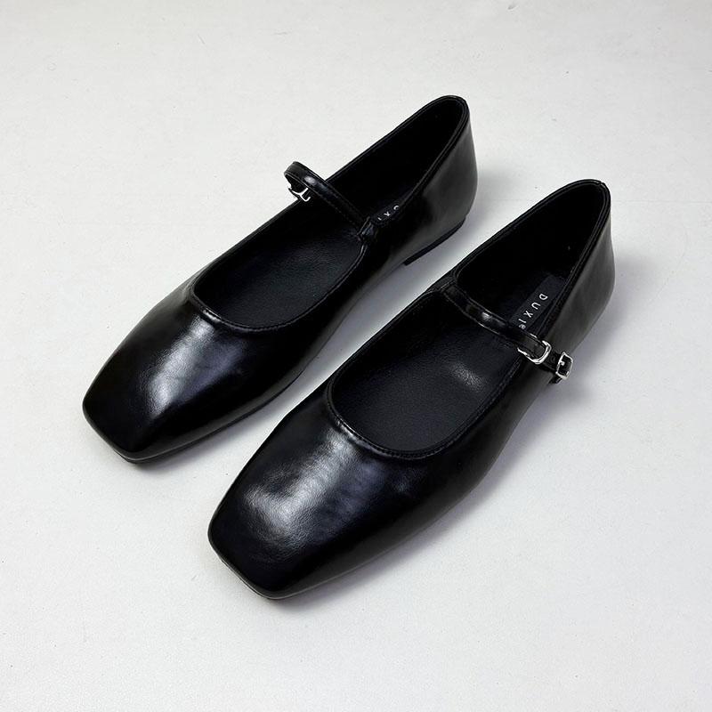 

Мода Мода Ремешок с пряжкой Женские балетки с обувью Лето Весна Повседневные Женские Неглубокие Женские Балетки Мэри Джейн 35 чёрный