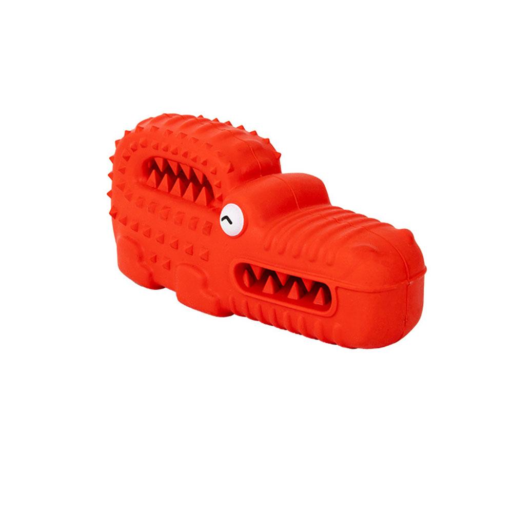 

Dog Chew Toy Rubber Bone, Durable Bite-Resistant Pet Toy for Teething, Licking & Teeth Cleaning Dog Supplies червоний