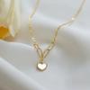 Zomer hoge kwaliteit nieuwe lichte luxe paperclip liefde witte keizerskroon hanger s925 sterling zilveren ketting dames